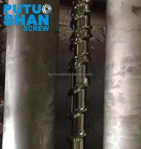 Tinggi Produksi Sekrup Tunggal Silinder Extruder Sekrup Barel