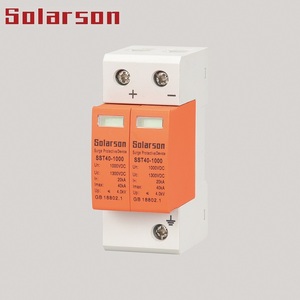 Dispositivo de protección contra sobretensiones Tipo II 2 <span class=keywords><strong>P</strong></span> para sistema solar con TUV CE certificado 1000VDC Imax 40kA - Product Image 1