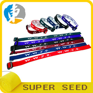 Couleur unie pour les bracelets jacquard tissés What Would Jesus Do avec logo WWJD - Product Image 2