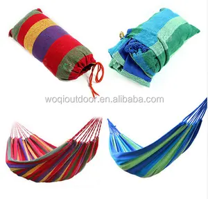 Woqi 2019 hot sale cotton mexican crochet bamboo hammock