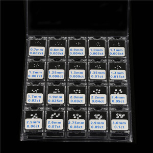 0.002ct to 0.1ct boyutu elmas ağırlığı araçları kübik zirkonya taş ustası test cihazı seti - Product Image 2