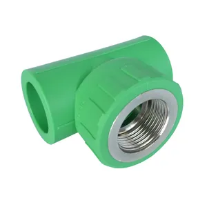 High Pressure Brass <strong>Insert</strong> Ppr Pipe Fitting Female <strong>Tee</strong> for Water Supply - Product Image 1