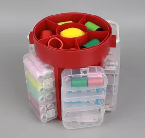 210 pièces de luxe kit de <span class=keywords><strong>couture</strong></span> amovible en plastique <span class=keywords><strong>couture</strong></span> outil boîte à coudre pour la maison bricolage - Product Image 1