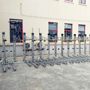 Cuadro de bicicleta de dos pisos de acero Zhuo Qian para estacionamiento de <span class=keywords><strong>bicicletas</strong></span> de publicación - Product Image 2