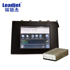 Leadjet A200 Grote Karakter Touchscreen Batchnummer Datum Codering Dod Inkjetprinter Drukmachine Printer Voor Carton
