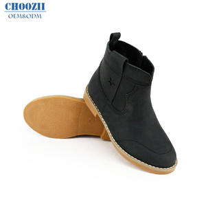 Occidentale <span class=keywords><strong>Cowboy</strong></span> Dei Bambini di Inverno Nero In Pelle Piatta per I Bambini Dei Capretti Delle Ragazze Della Caviglia <span class=keywords><strong>Stivali</strong></span> - Product Image 2