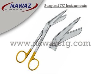 Tijera de vendaje Lister de calidad superior TC 18cm cuchillas curvas para cortar instrumentos quirúrgicos de vendaje - Product Image 2