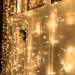 Indoor 300 <strong>Leds</strong> Twinkle <strong>Star</strong> <strong>Led</strong> Window Curtain String <strong>Light</strong> for Wedding Bedroom Decorations Warm White - Product Image 1