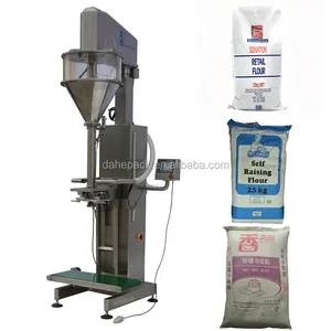 Semi automatic powder filler 25 kg Open type bag Auger Filling packing machine