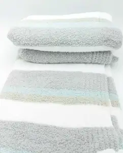 ZERO DEFECT 100% poliéster micro pluma hilo fibra tela adulto bebé lanza y mantas, albornoz - Product Image 2