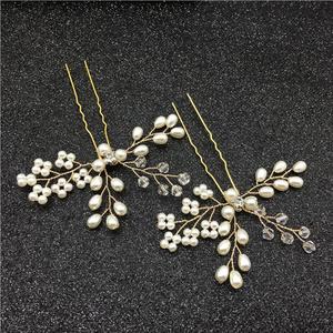 Wholesale Fashion Crystal <strong>Pearl</strong> <strong>Hair</strong> Clip Wedding Flower Bridal <strong>Hair</strong> Clips Accessories <strong>Hair</strong> <strong>Pins</strong> for Women - Product Image 3