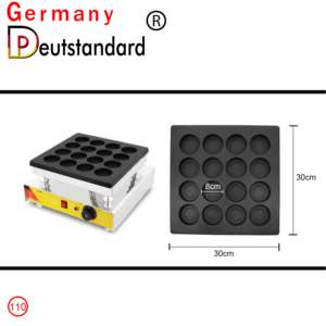 16 delik kırmızı fasulyeli kek makinesi japon kek Obanyaki Imagawayaki Maker makinesi - Product Image 6