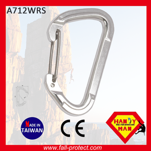A712WRS Certificat CE Mousqueton en aluminium en forme de D 23kN - Crochet d'escalade pour accès par corde et systèmes de rigging - Product Image 2