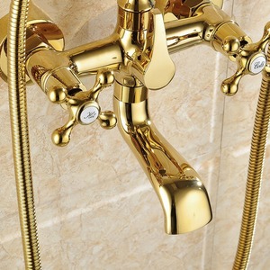 Fapully Mural <span class=keywords><strong>Inverseur</strong></span> or de bain support de téléphone Baignoire et Douche <span class=keywords><strong>Robinet</strong></span> pour la salle de bains - Product Image 4