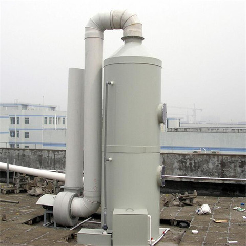 China Hebei So2 Absorption Tower Fiberglass Scrubber FRP Acid Mist Gas Absorption Scrubber Tower