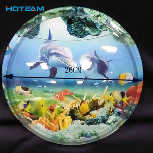 ウォールマウント小さな丸いアクリルプラスチック水槽水族館 - Product Image 6