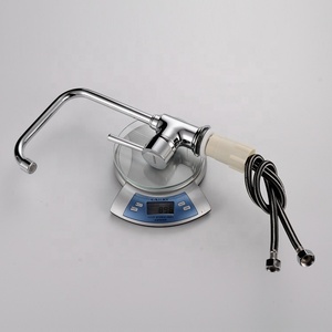 Grifo de cocina mezclador frío y caliente de cuello Wan de latón de un solo mango con acabado cromado moderno comercial <span class=keywords><strong>griferia</strong></span> de cocina - Product Image 6