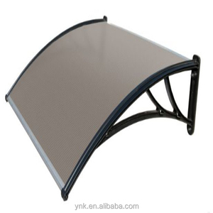 Telaio in alluminio finestra di fronte porta baldacchino e in policarbonato baldacchino tenda da sole per la protezione solare - Product Image 6