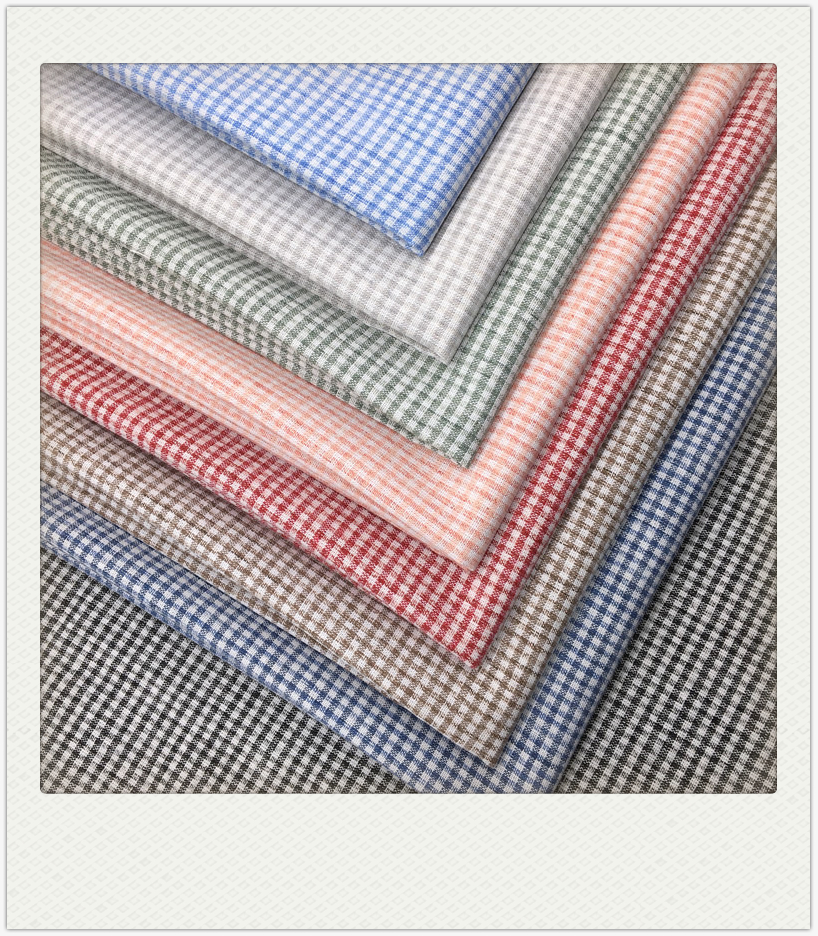 Дешевая мягкая рулонная окрашенная/полосатая/проверенная хлопчатобумажная ткань для рубашек