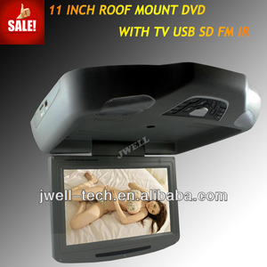 11 pouces. toit de montage tv pour <span class=keywords><strong>les</strong></span> bus slot <span class=keywords><strong>dvd</strong></span> intégré usb sd fm ir - Product Image 1
