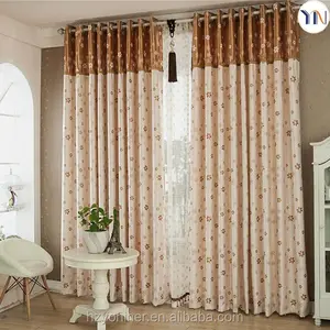 Exquisite floral jacquard blackout curtain for high-end home decoration home ideal design curtain textile manufacturer