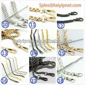 ขายส่งตกแต่ง Gold Link กระเป๋าสตางค์โซ่โลหะกระเป๋าสำหรับกระเป๋าถือ - Product Image 6