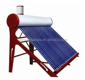 Homemade solar water heater with a mini assistant tank