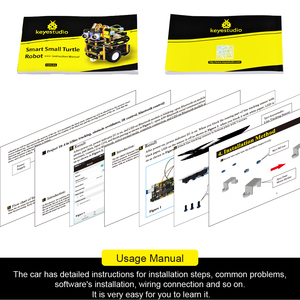 Keyestudio coche inteligente aprendizaje <span class=keywords><strong>Robot</strong></span> inteligente pequeña tortuga - Product Image 5