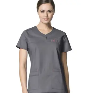 De China, venta al por mayor impreso impermeable bata de hospital/impreso médicos scrubs/de moda matorrales para suministros médicos