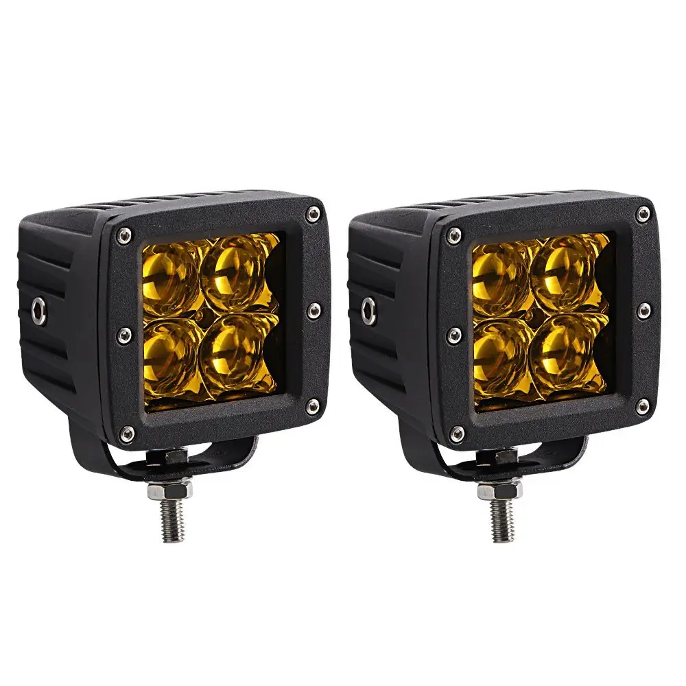 Pabrik Harga Grosir Reflektor Led Pods 3 "16W 5D Spot Banjir Led Pods 5D Lampu Kerja Led 4X4 Offroad ATV UTV