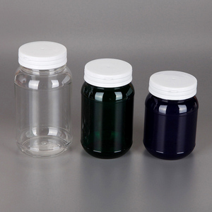 300cc <span class=keywords><strong>PET</strong></span> garrafas de plástico, frascos de vitamina farmacêutica cápsula para tablet