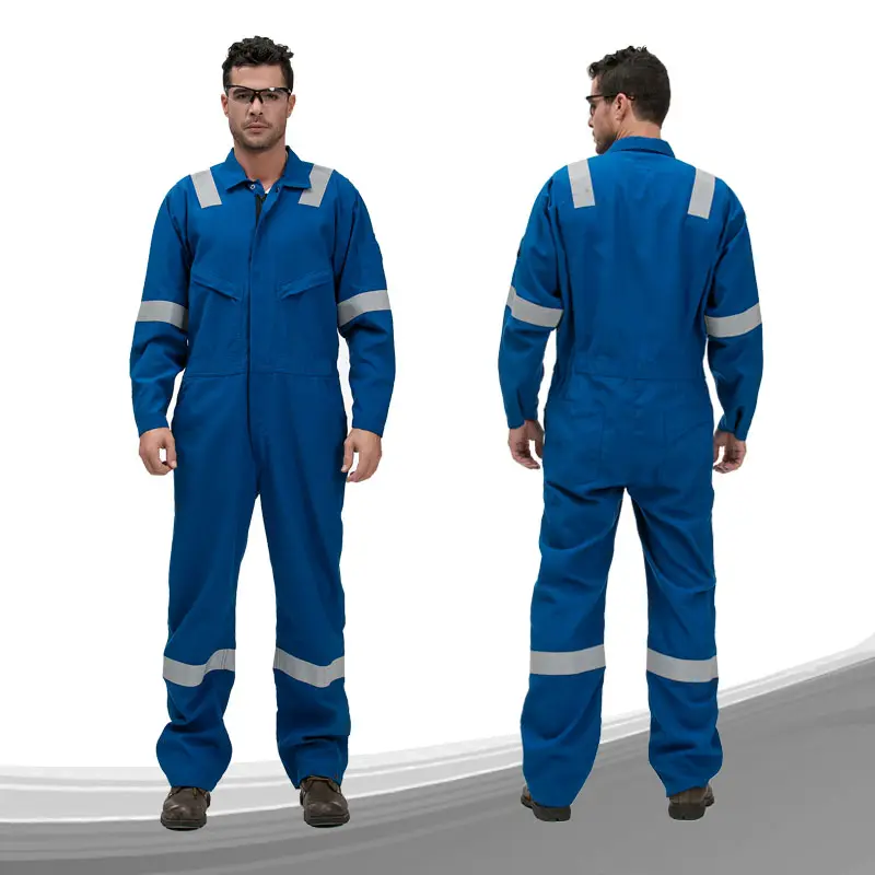 FR Coveralls, लौ retardant coverall एन आईएसओ 11612 NFPA2112