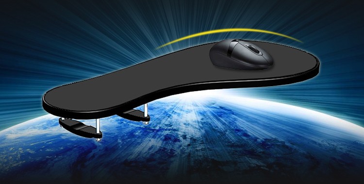 XL Size Chair Arm Rest Mouse Pad Wrist Support 480*230mm