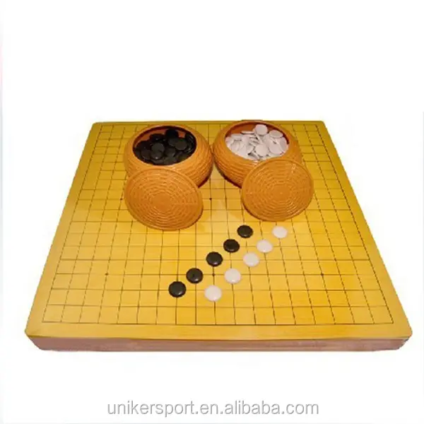 両面中国チェス & ゴーゲームチェスセット木製ゴーゲームセット