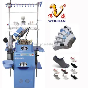 3.75 inch automatic single cylinder sock machine for knitting terry and plain socks(WH-6F-B)
