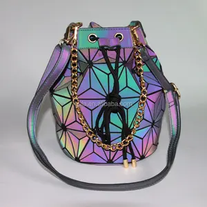 Bao Fashion Tas Tangan Wanita, Tas Tote Bag Tas Tangan Geometris Terang Kulit Pu 2022