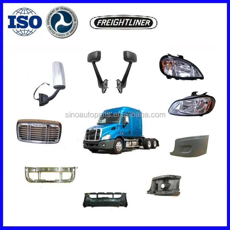 HOOD FREIGHTLINER CASCADIA TRUK PINTU CERMIN LAMPU CERMIN UNTUK AMERIKA ABAD COLUMBIA GRILLE BUMPER