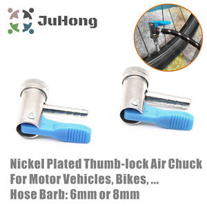 האופנוע צ 'אק אופנוע, אופנוע נועל צמיג קטנוע צמיג כלי אינפלציה צינור barb 6 מ "מ ו-8 מ" מ מצופה ניקל - Product Image 3