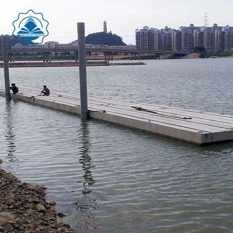 Riempito di gomma piuma di cemento galleggiante dock o pontone galleggiante di alta qualità per la vendita galleggiante