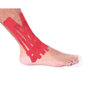 Produk Perawatan Kesehatan Pita Kinesiologi Elastis dan Tahan Air Sangat Elastis untuk Dukungan Pergelangan Kaki