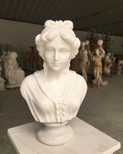 <span class=keywords><strong>Buste</strong></span> de tête féminine romaine en <span class=keywords><strong>marbre</strong></span> sculpté décoratif de haute qualité - Product Image 2