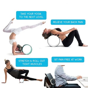 Hot bán tùy chỉnh ABS + TPE Yoga bánh xe thiết lập, tập thể dục phòng tập thể dục tập thể dục Yoga bánh xe - Product Image 5