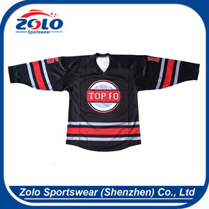 2017 New design best quality sublimation print funny hockey jerseys - Product Image 3