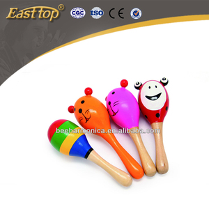 Venta caliente easttop Juguete musical Maracas de madera - Product Image 1