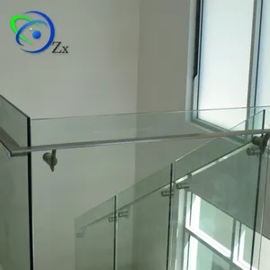 Manufacturer Factory cheap price Frameless tempered clear glass panel balustrades stair glass railing