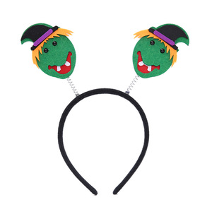 Wholesale Children's Masquerade Party Performance Halloween <strong>Pumpkin</strong> Witch <strong>Headband</strong> - Product Image 6