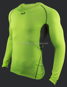 Lime Green Funzionamento di Notte Assorbente t-shirt Uomo Palestra Fitness Abbigliamento Sportivo - Product Image 2