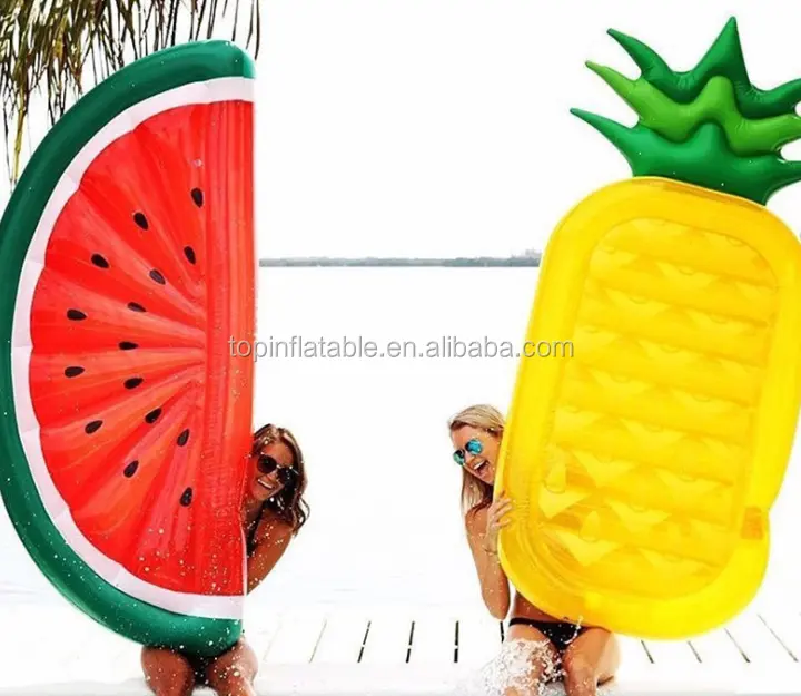 High Quality Inflatable Pineapple Floating lilo Summer Relaxing Pool Float Raft