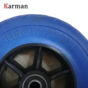 <span class=keywords><strong>Roue</strong></span> en mousse PU solide de <span class=keywords><strong>12</strong></span> <span class=keywords><strong>pouces</strong></span> 3.50-5 3.50x5 pour chariot à outils - Product Image 3