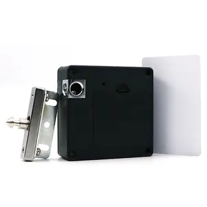 home safety keyless Digital Dressing smart table lock office smart card black cabinet lock